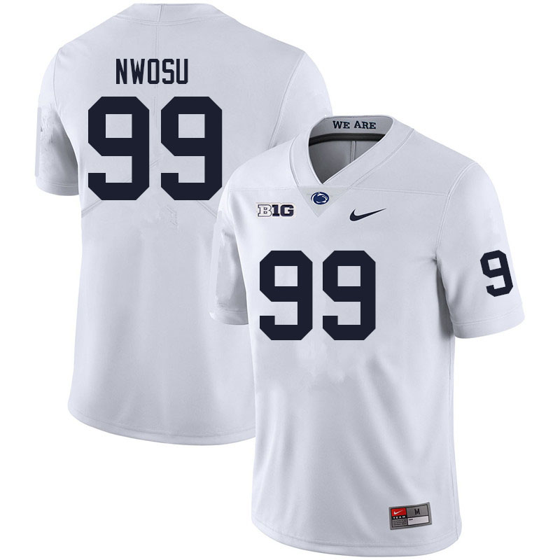 Men #99 Gabriel Nwosu Penn State Nittany Lions College Football Jerseys Sale-White - Click Image to Close